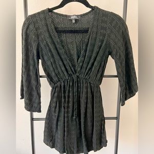Lulus Black Knit Swim Coverup